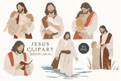 Jesus portrait clipart