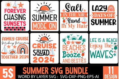 Summer SVG Bundle,Beach SVG Bundle,Summer Trip SVG Bundle