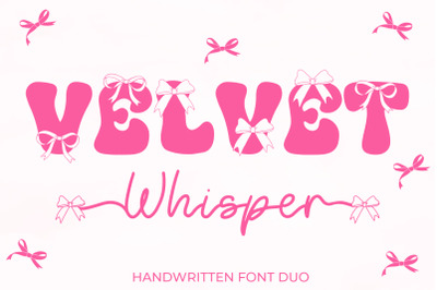 Velvet Whisper Font Duo