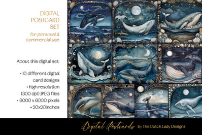 Whales Of The Magic Ocean Postcards &amp; Art Prints