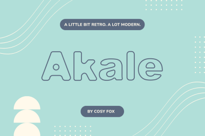 Akale Hand-Drawn Outline Font