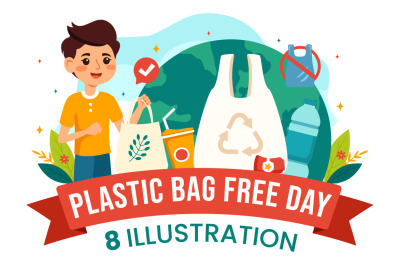 8 International Plastic Bag Free Day Illustration