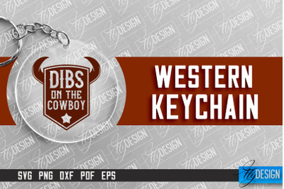 Western Keychain SVG Design | Wild West SVG Design | Cowboy SVG
