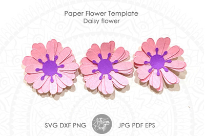Daisy Paper Flower SVG cut files