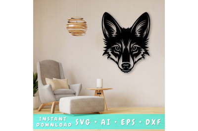 Coyote Laser SVG Cut File, Coyote Glowforge File, Coyote DXF