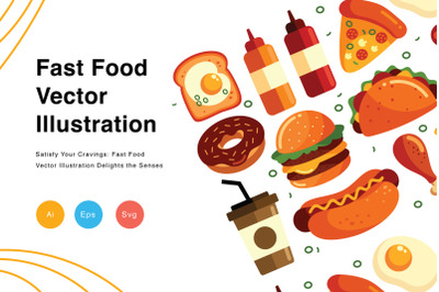 Fast Food Vector Illustration