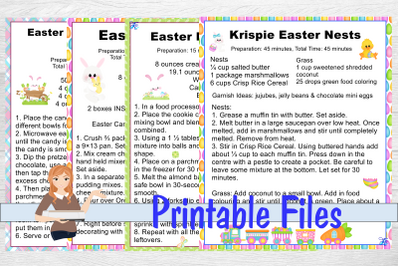 Easter Recipe Cards