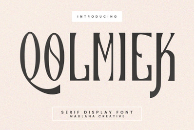 Qolmiek Serif Display Font