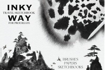 Inky Way Travel Procreate Sketchbook