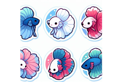 12 simple stickers with cute betset