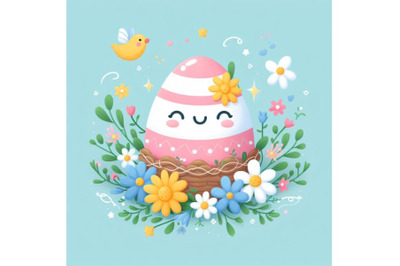 12 Illustration of cute Easter eset