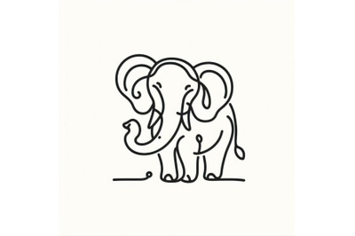 12 Hand drawn elephant icon,one set