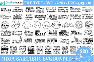 Mega Sarcastic SVG Bundle