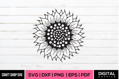 Sunflower SVG&2C; Sunflower Vector Design