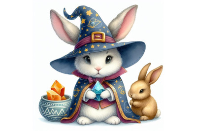 12 Rabbit wizard digital watercoset