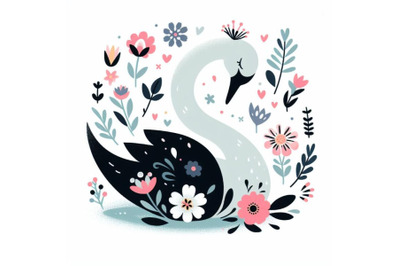 12 beautiful swan silhouette witset