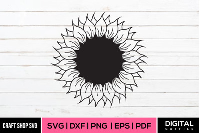 Sunflower SVG, Sunflower Vector Design