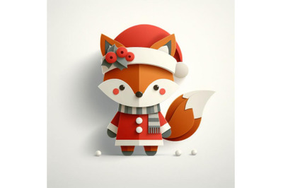 12 Vector cute christmas paper cset