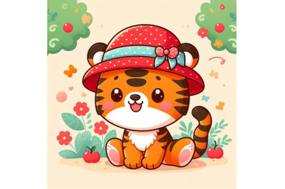 12 Cute tiger cartoon wiset