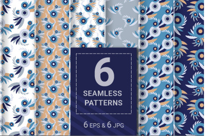 6 Seamless graphic patterns