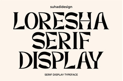 Loresha Serif Display Font