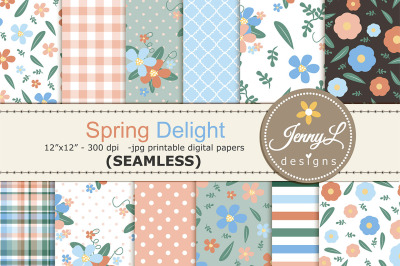 Spring &2F; Summer SEAMLESS Digital Papers