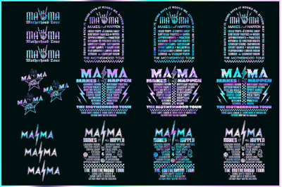 MEGA Motherhood BUNDLE, Some Days I Rock It png, Mama lighting bold png, Mama Funny Tour Png, Mother&#039;s Day Png, Mama Skeleton, Sublimation