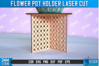 Flower Pot Holder Laser Cut | Flower Design | Home Laser Cut Design |