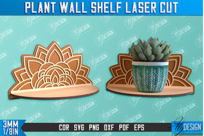 Plant Wall Shelf Laser Cut | Home Decor | Ornament Wall Shelf | CNC Fi