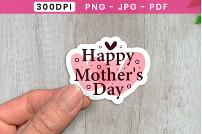 Happy Mothers Day Printable Sticker