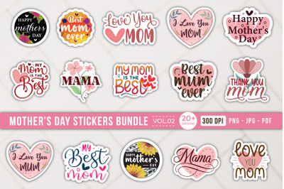 Mother&#039;s Day Stickers Bundle