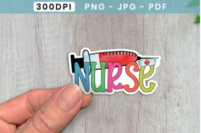 Nurse Printable Sticker PNG