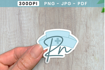 RN PNG, Nurse Sticker PNG, Stickers PNG