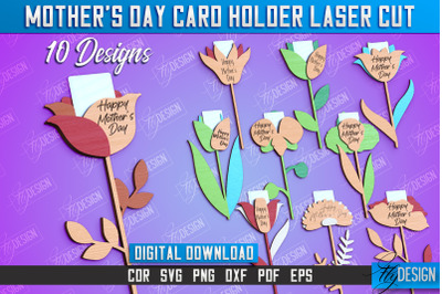 Mother&#039;s Day Card Holder Bundle | Flower Card Holder | Greeting Card H