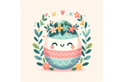 12 Illustration of cute Easter e bundle