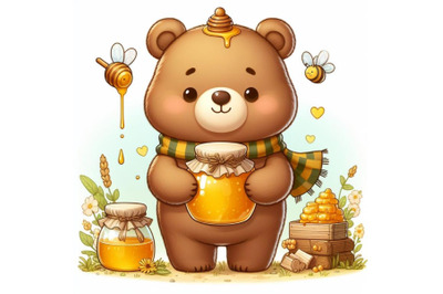 12 Illustration of cute bear hol bundle