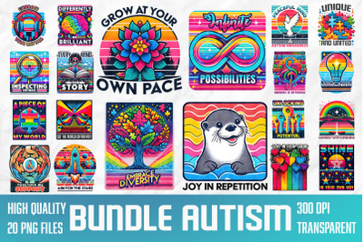 Autism Sublimation Designs Bundle