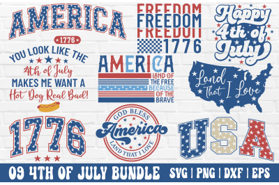 4th of July SVG Bundle - 4th of July Sublimation PNG