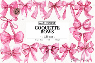 Pink Coquette Bow Clipart