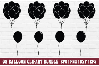Balloon Clipart Bundle - Balloon SVG, Balloon PNG