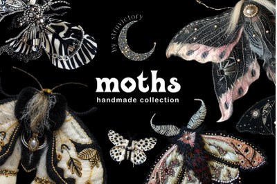 Celestial Moths Handmade Collection