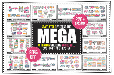 Christian Stickers Mega Bundle
