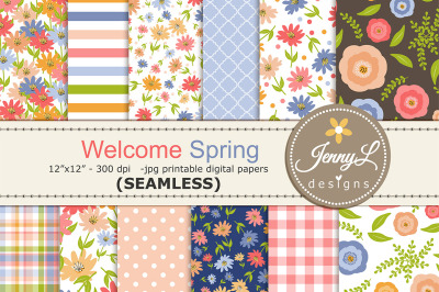 Welcome Spring / Summer Digital Papers