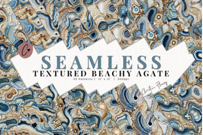 Seamless Textured Beachy Agate Pattern