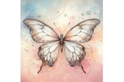 12 A Butterfly Line Art and Paste bundle