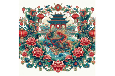 12 Illustration of Chinese beauti bundle