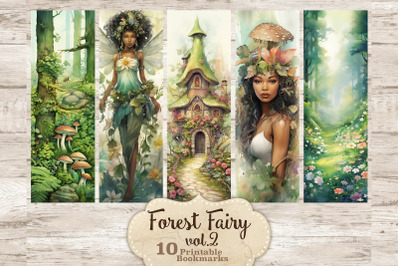 Forest Fairy Bookmarks Printable | Print And Cut Set