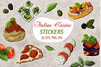 Italian kitchen &2F; Printable Stickers Cricut Design