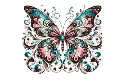 12 butterfly design over white ba bundle
