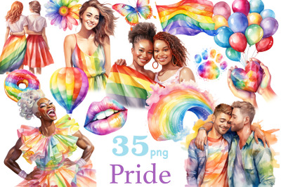 Pride Clipart Bundle | LGBTQ Illustration